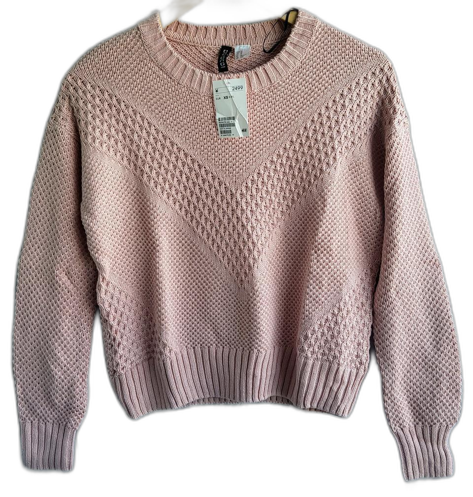 에이치앤엠 여성 XS 아크릴 혼방 니트 스웨터 베이직 새상품