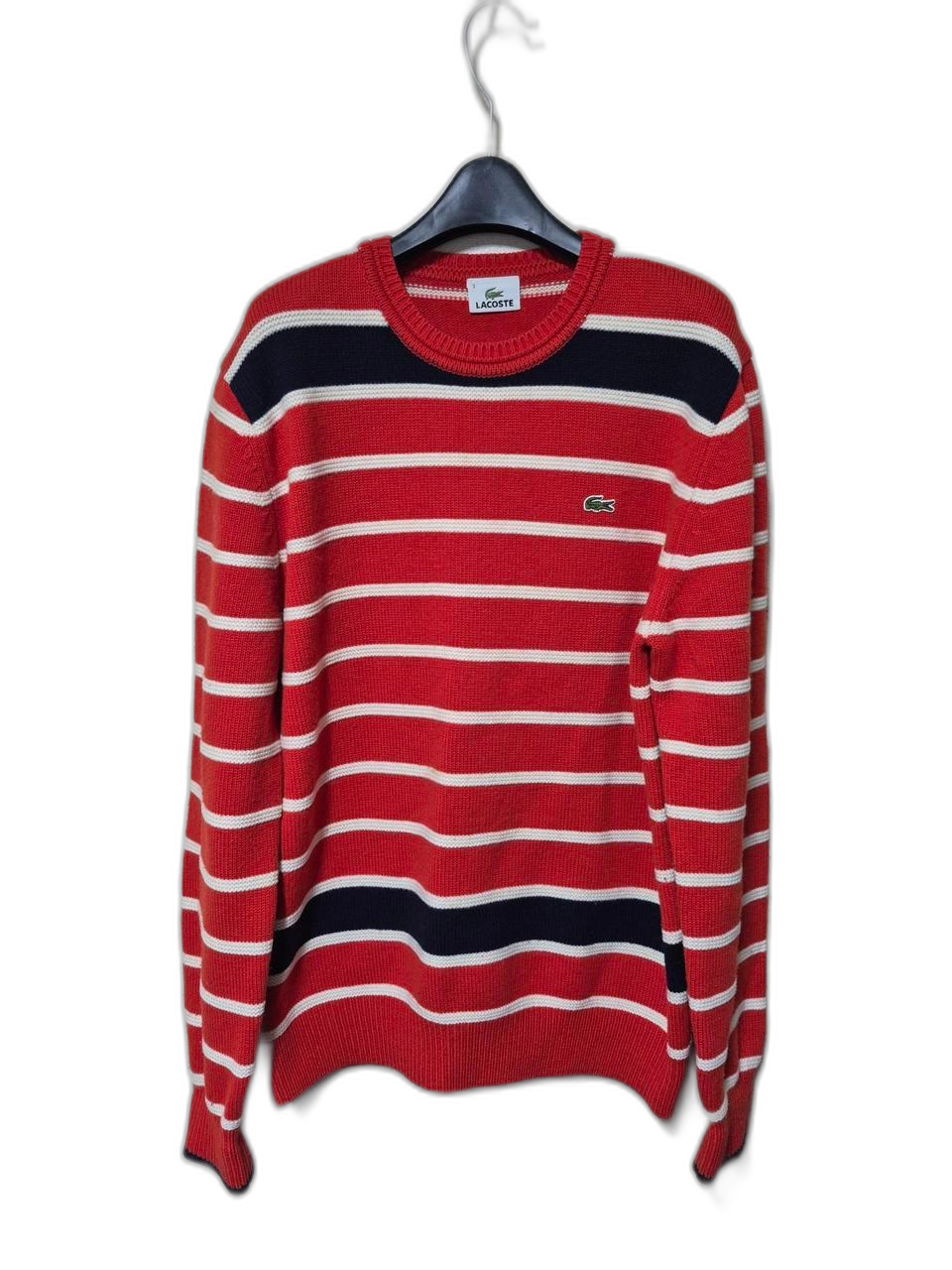라코스테 2도 스트라이프 풀오버 니트