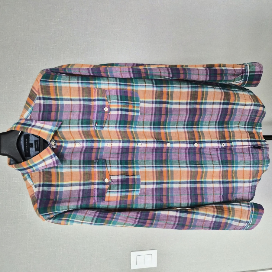 타미힐피거 M 95-100 린넨 마 셔츠 남방 M-긴팔-674