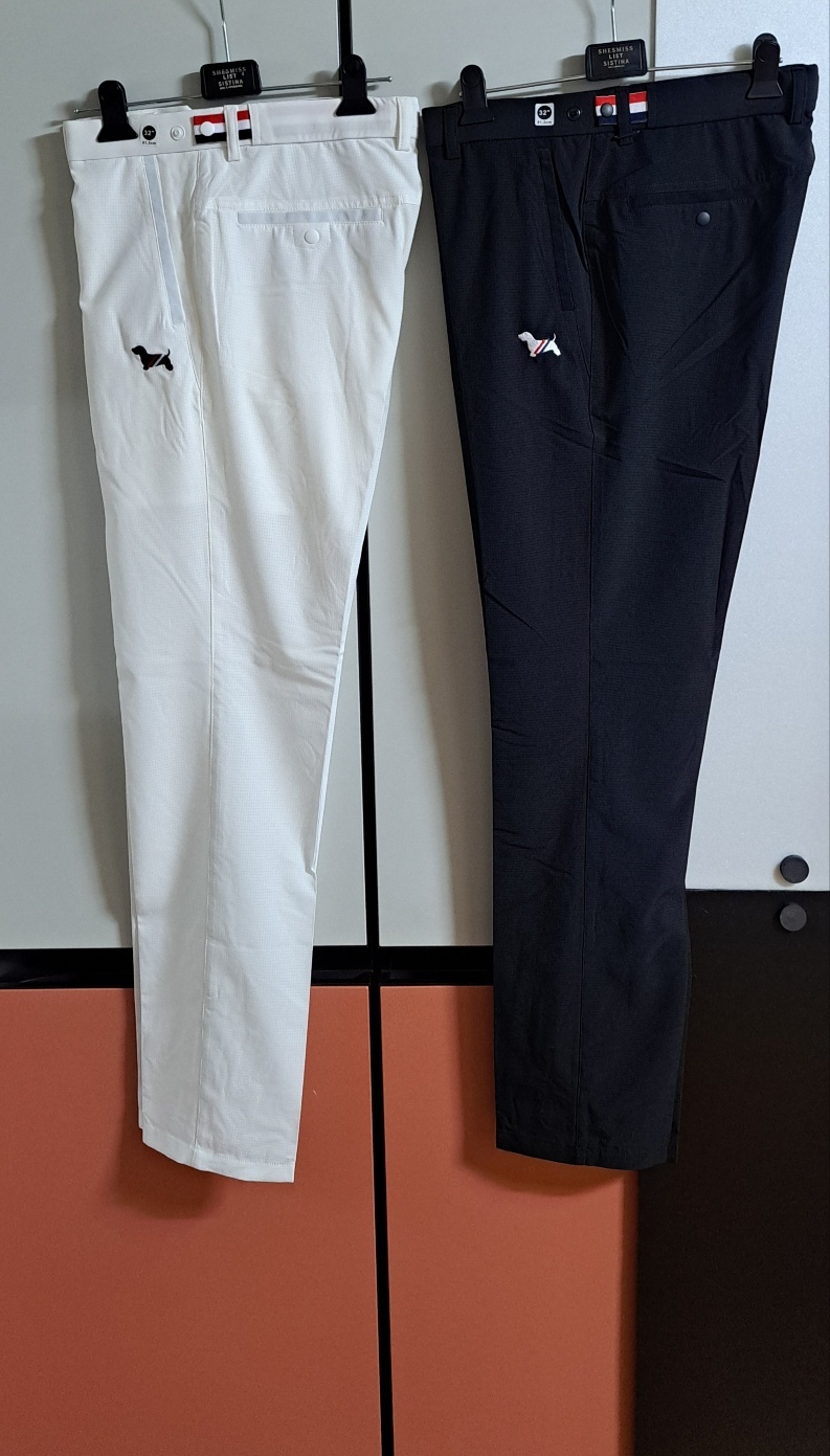 (30.32.34)THOM BROWNE 남성용 봄 골프바지