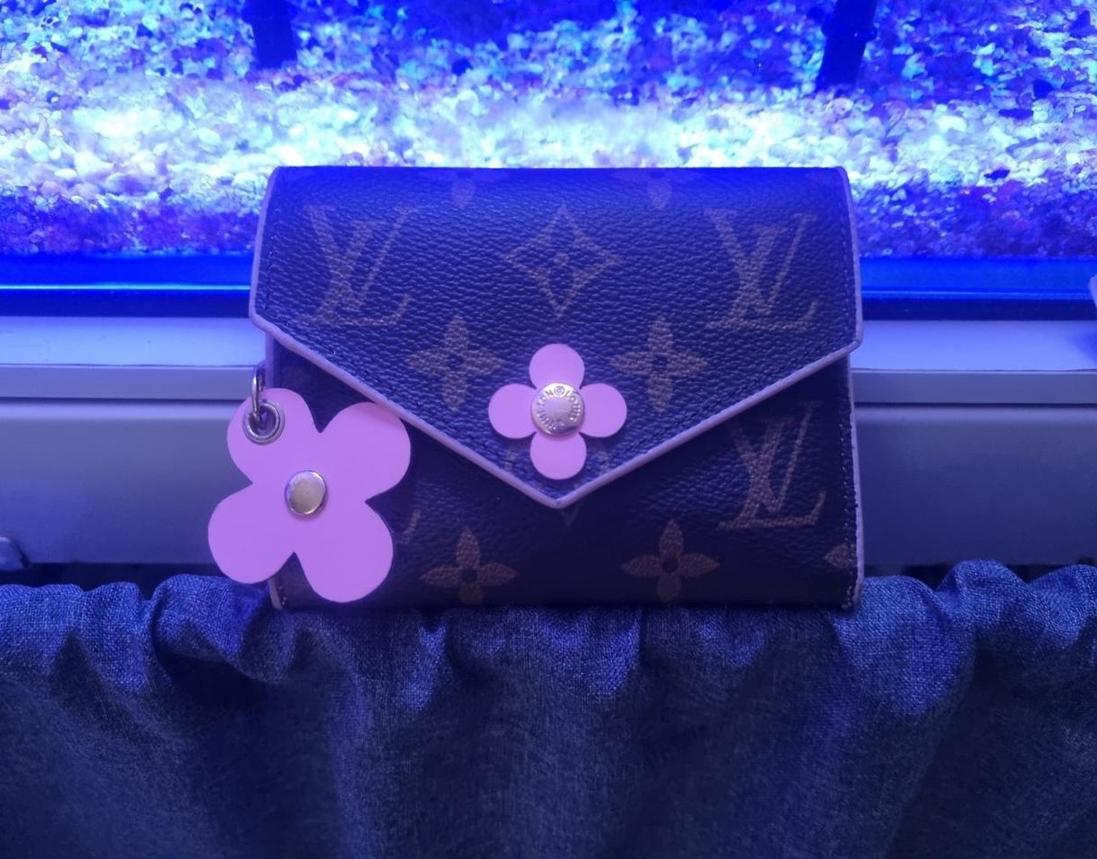 (정품)루이비통 모노그램 반지갑 꽃 월릿