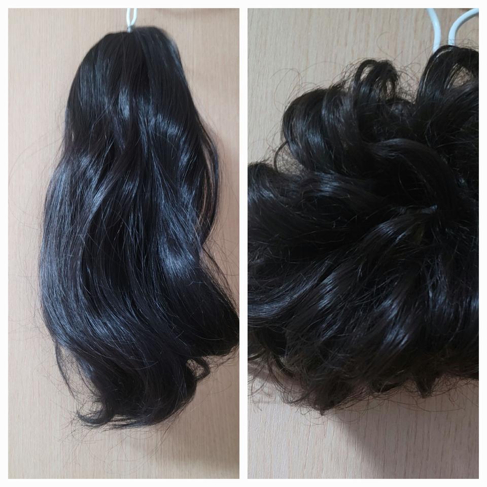 집게웨이브.똥머리.헤어피스2종