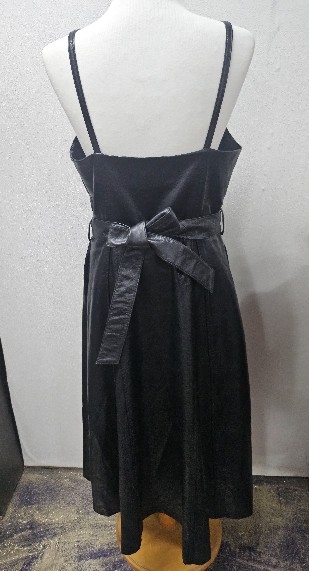 STELLA MARINA 이태리 레더 A라인 원피스