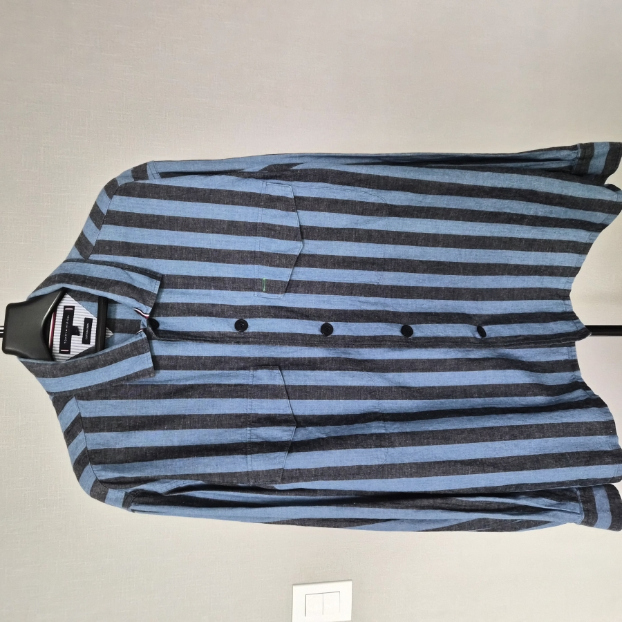 타미힐피거 L 린넨 마 셔츠 남방 M-긴팔-677