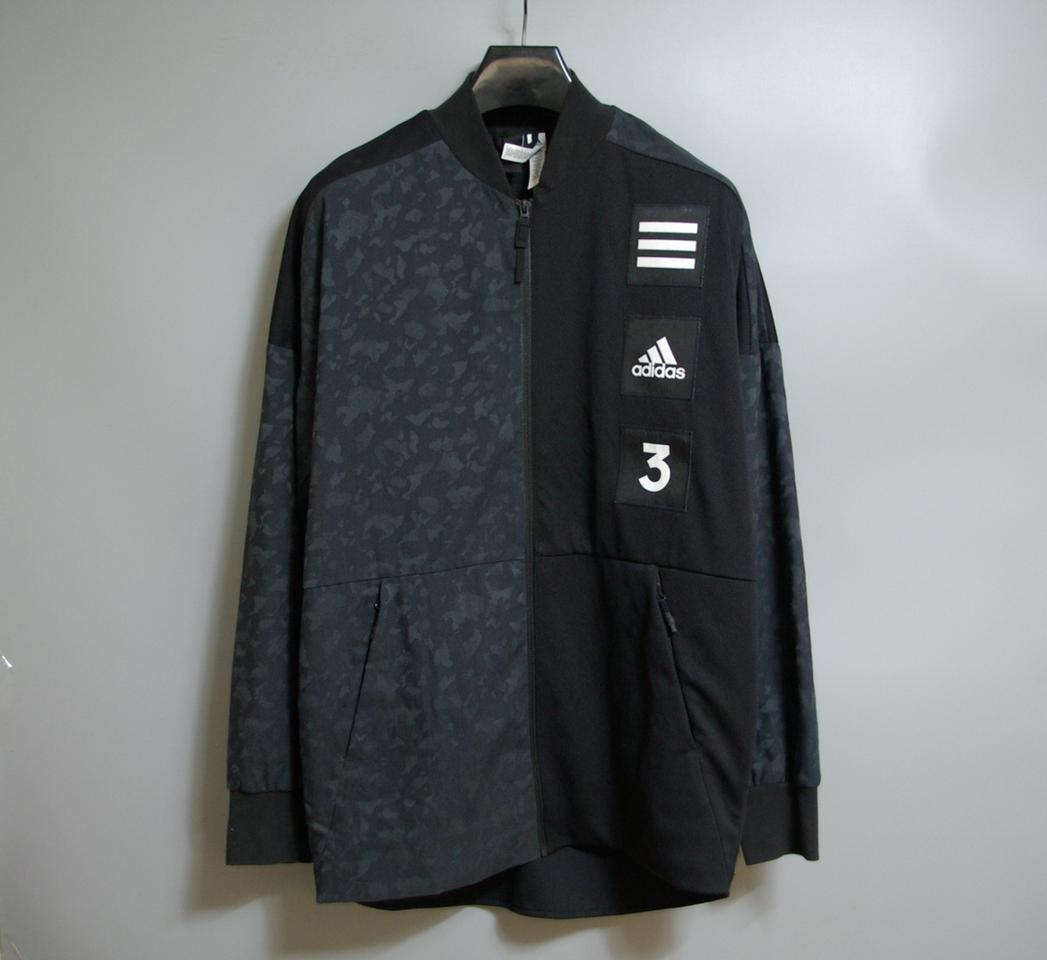 아디다스 카모배색 루즈핏 집업져지 105