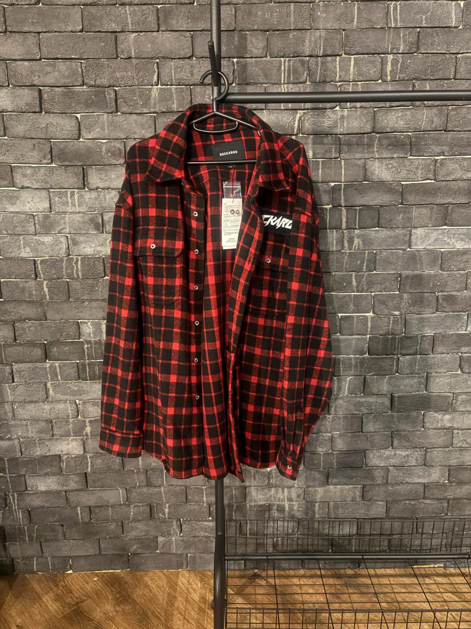 [새상품/XL] 버커루 오버핏 체크남방