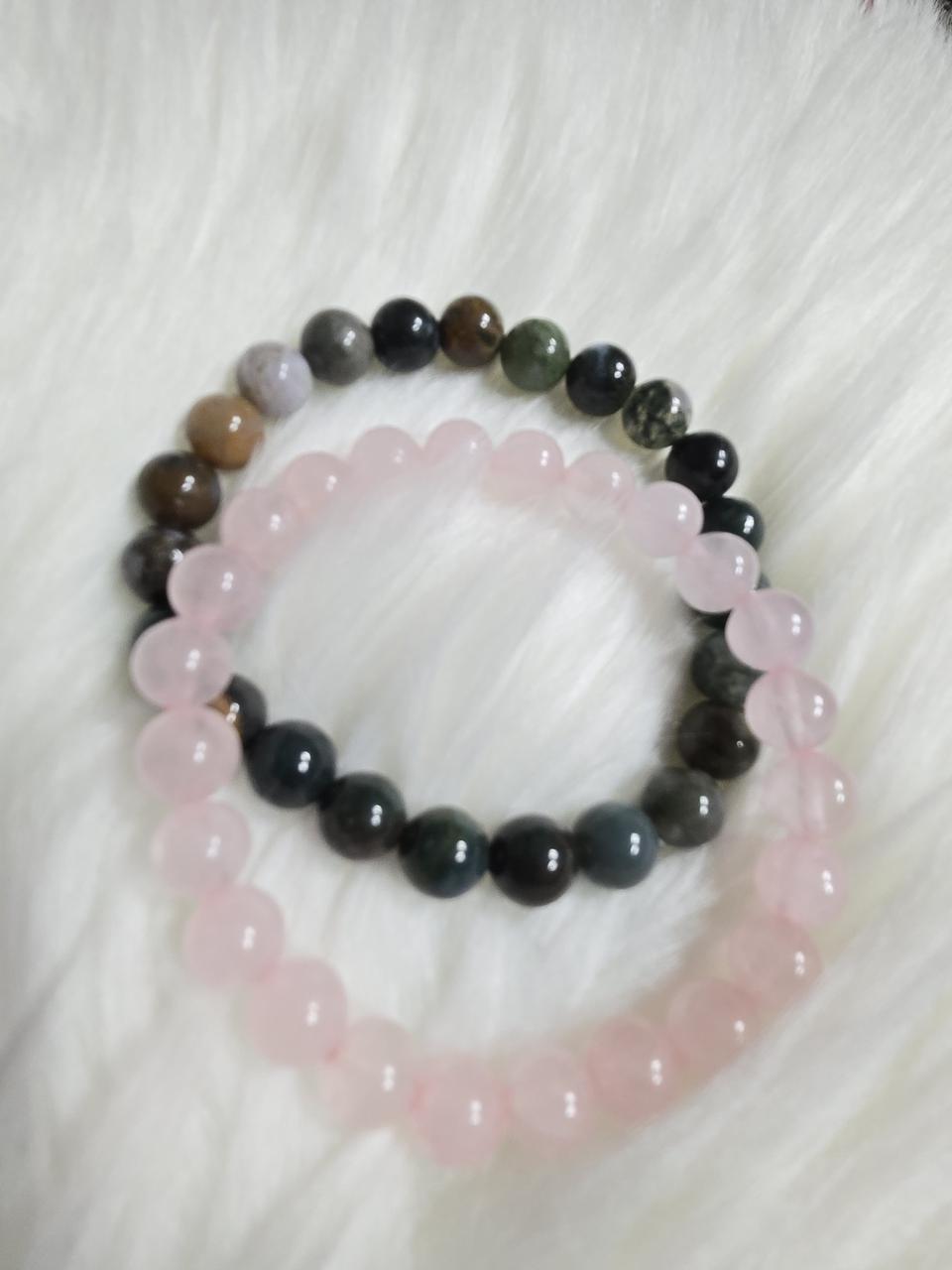 로즈쿼츠&인디언쿼츠 팔찌세트