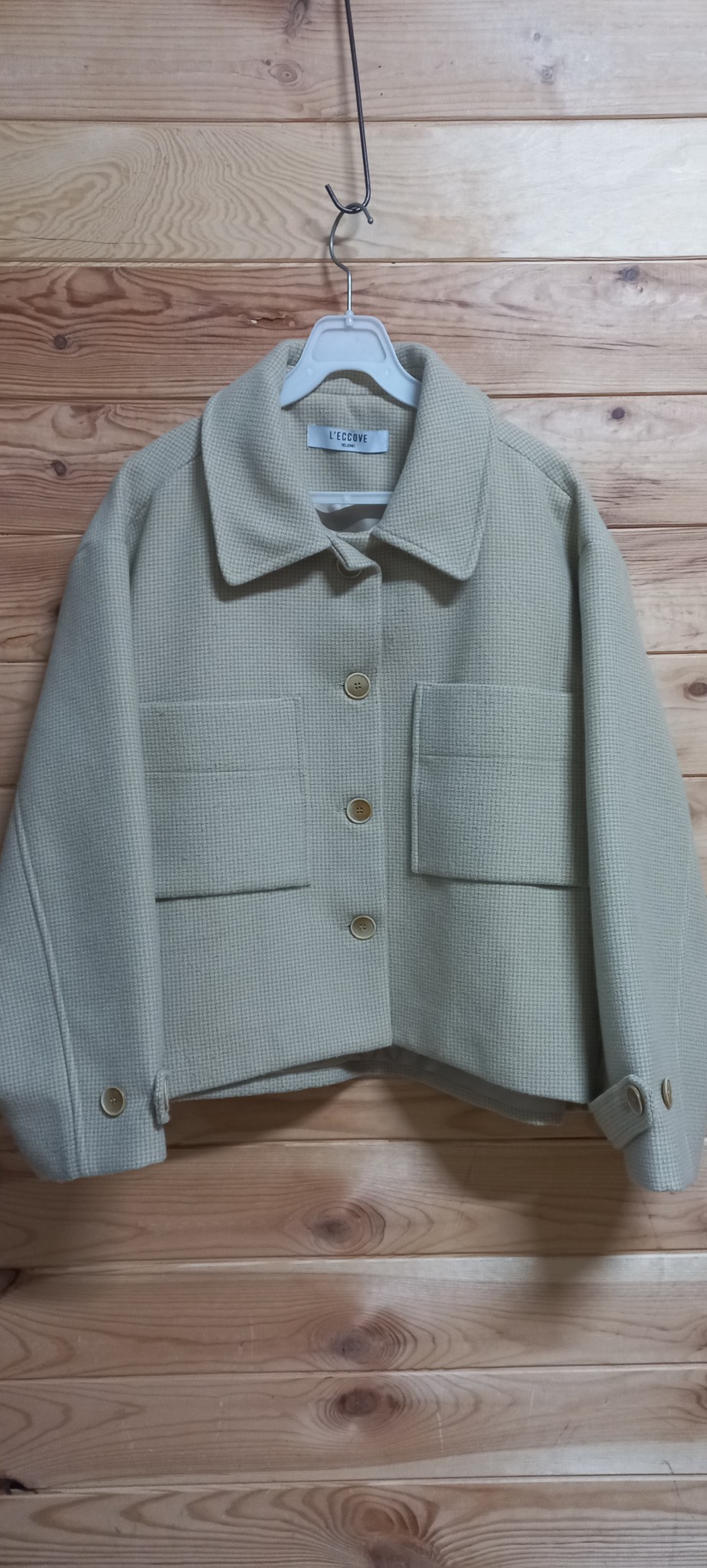 L'ECCOVE 체크 자켓