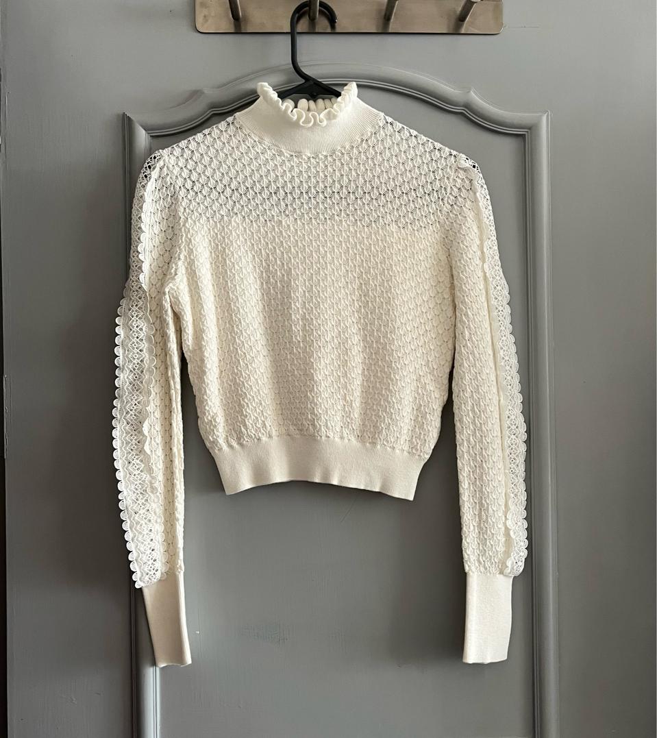 잇미샤 프릴네크 레이스 니트 호칭82 사이즈