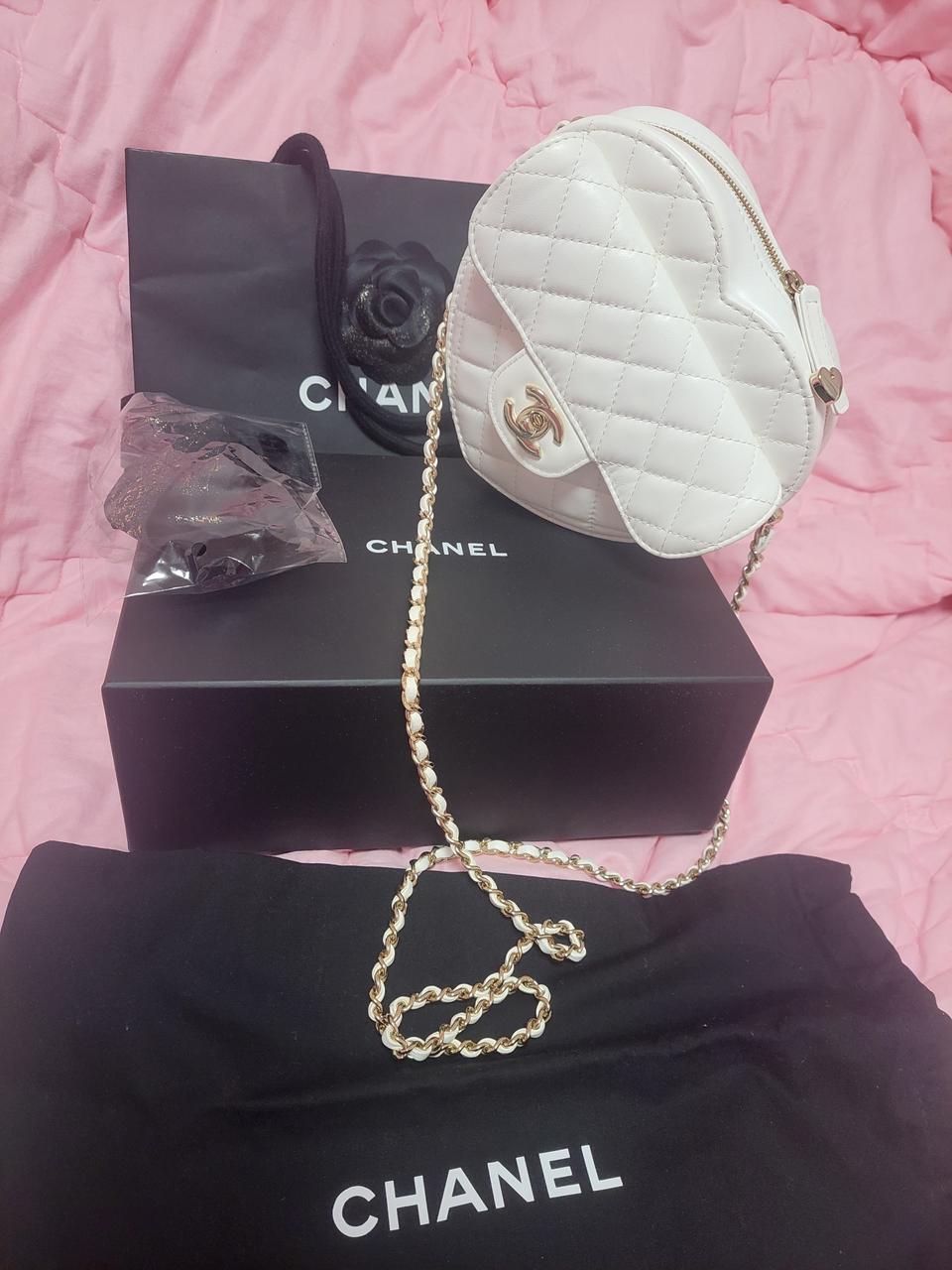 정품)급처상태좋음!샤넬 하트백 라지사이즈 이시영,모델아이린 가방 크로스백