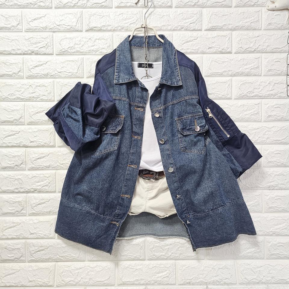 스타일리쉬반소매청자켓