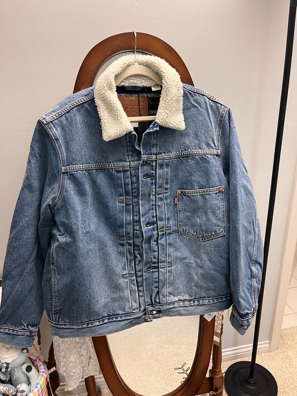 [미국새상품] 리바이스 타입1 쉐르파 트러커 데님 자켓 L(유니크 안감)