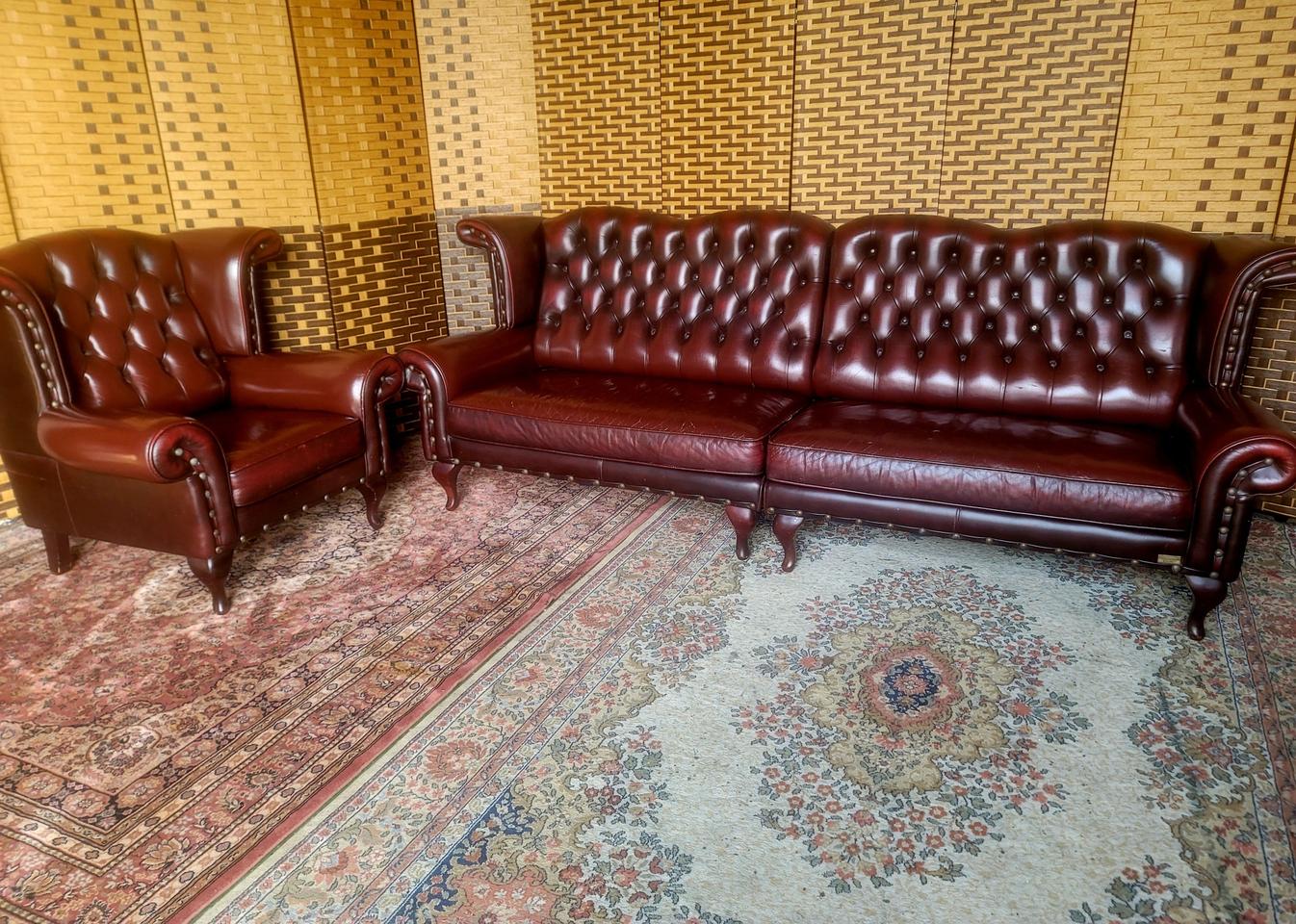 *소파맨*체스터필드디자인*엔틱소파*4인용 세트입니다