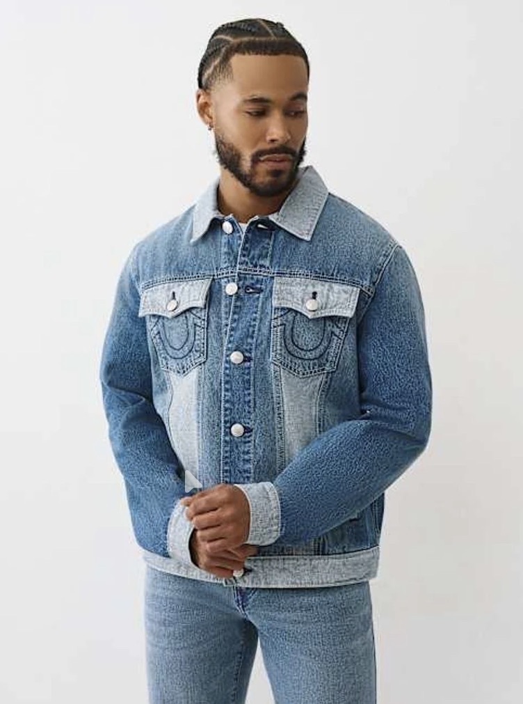 [새상품/미국] 트루릴리전 투톤 데님 자켓 M (리버스트러커700781)