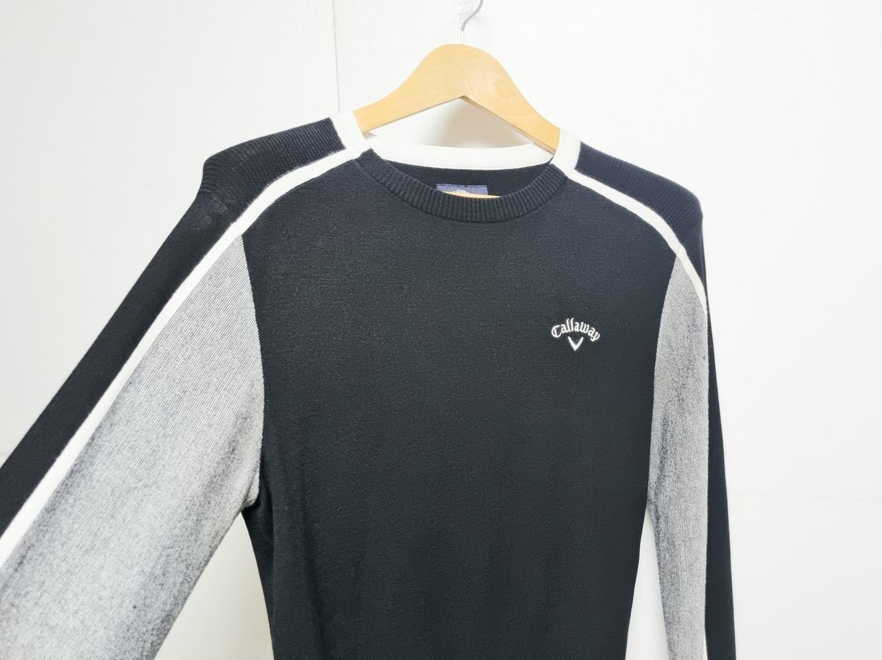 남성 캘러웨이 골프 방풍 기능성 긴팔 니트 골프복 골프웨어