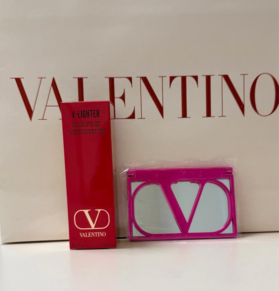 발렌티노 페이스 베이스 탑 코트 암브라