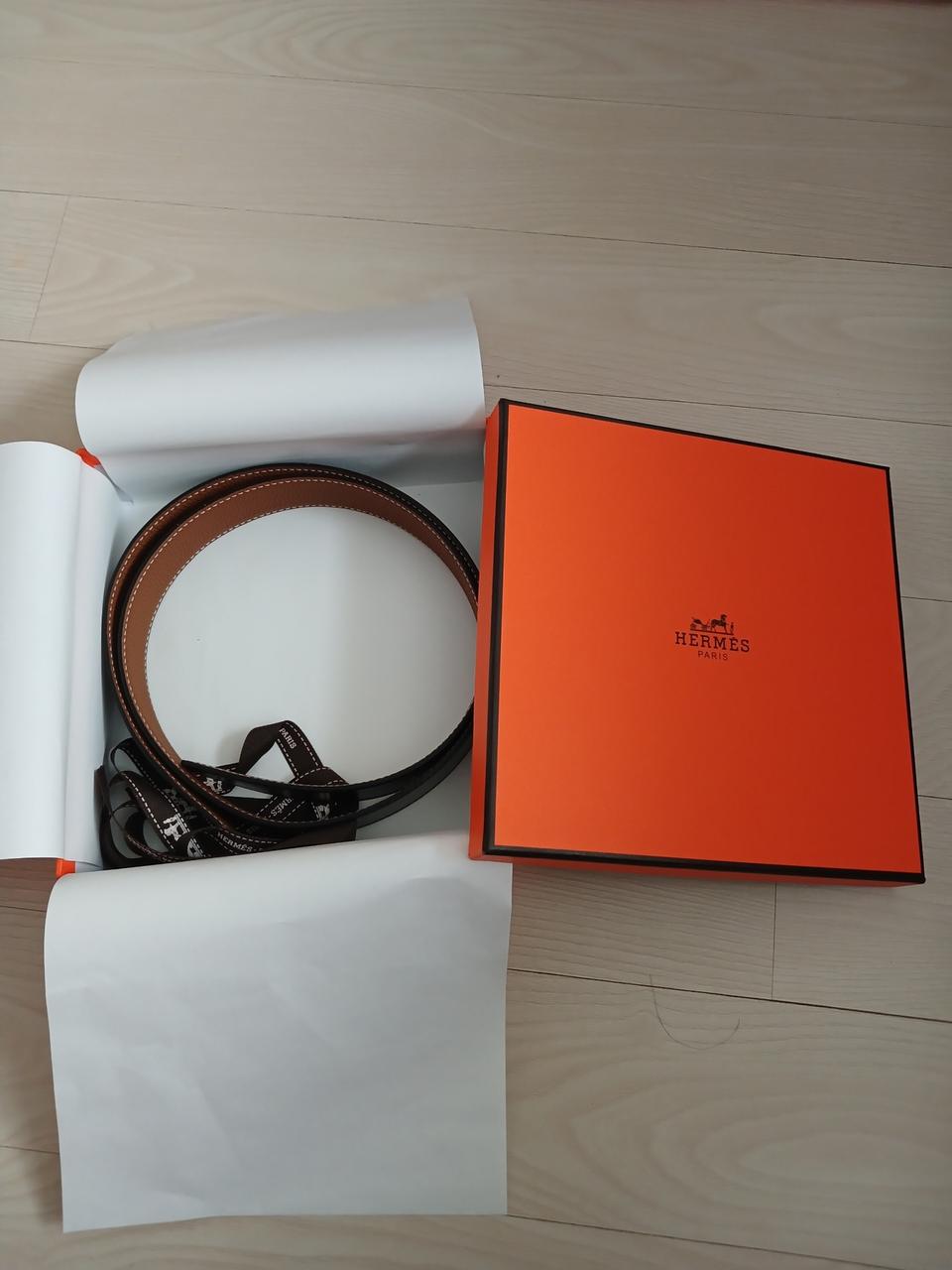 에르메스 교체용 스트랩 양면 가죽벨트 90