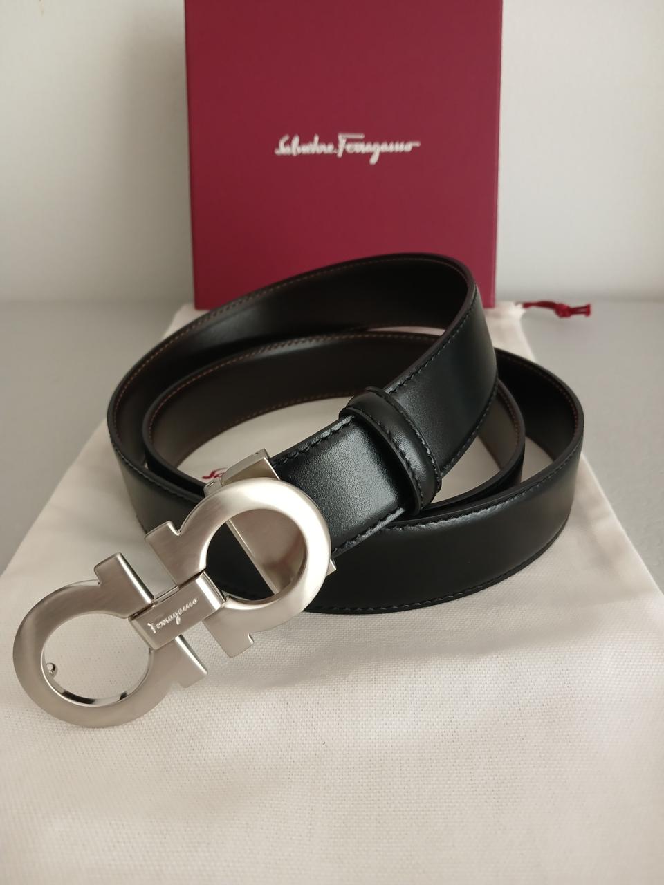 페라가모 은장 양면 가죽벨트 정품