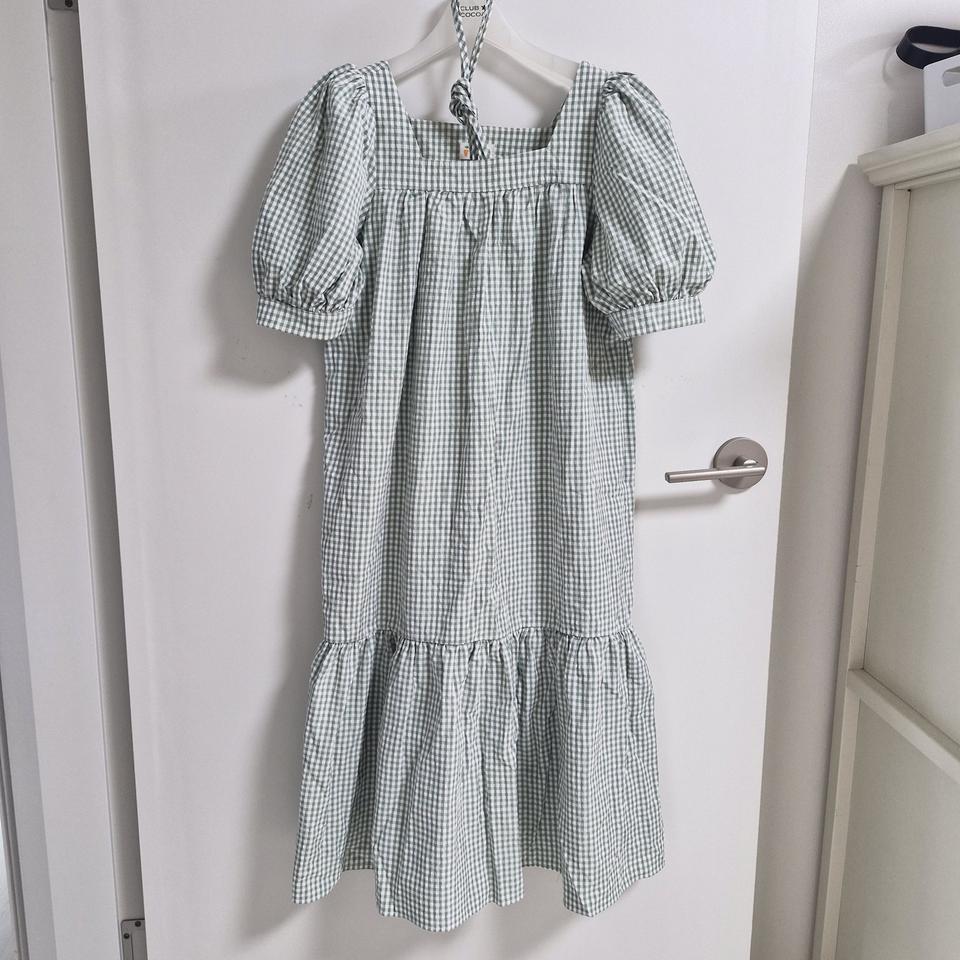 (1번착용 55~66) 시어서커 롱원피스