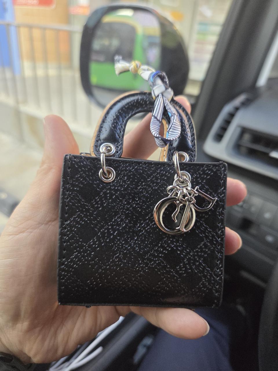 디올 스타일 미니 가방 키링,백참