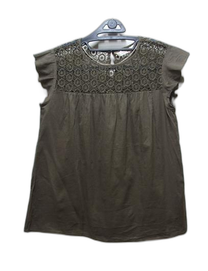 ZARA 자라 레이스배색 주름 면폴리블라우스 거의새옷 S 55