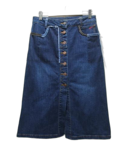 주크 ZOOC 빈티지 청스판 스커트 67-94 55 허리28가능