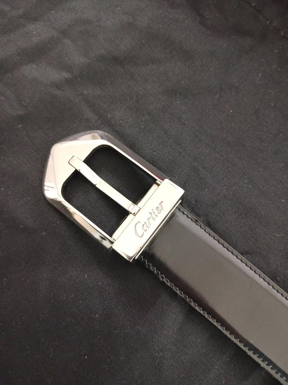 까르띠에 불랙/브라운 양면 가죽벨트 정품입니다
