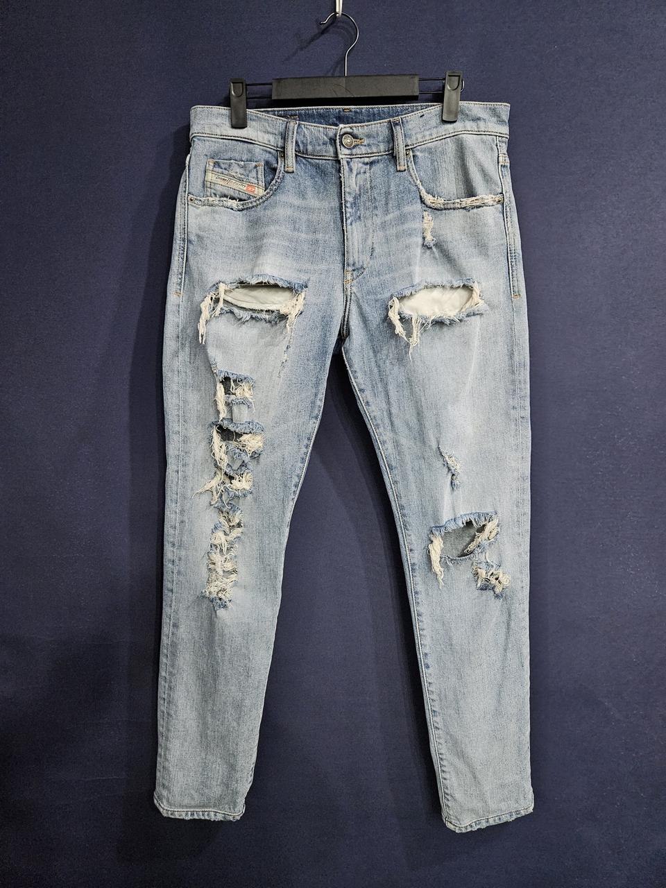 디젤 라이트블루 남성 슬림핏 허리 31 빈티지 데님팬츠