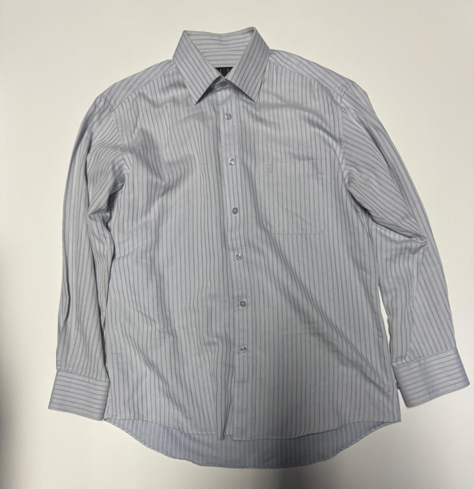 닥스 Daks 스트라이프 셔츠 L 스카이블루