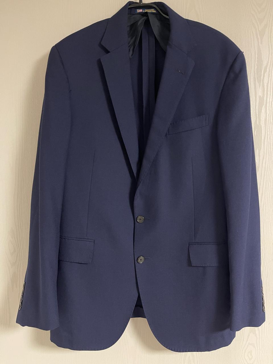 폴로 랄프로렌 USA Made 네이비 울 블레이저 40R(100)