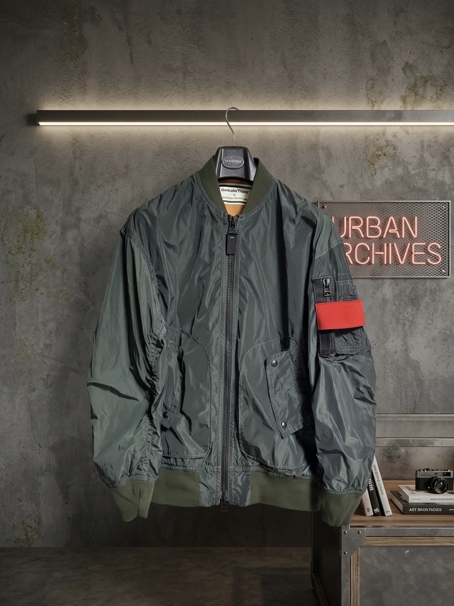 오니츠카 타이거 x 안드레아 폼필리오 콜라보 바람막이 L