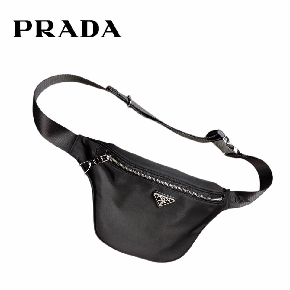 프라다뷰티 힙색 벨트백 기프트백 블랙