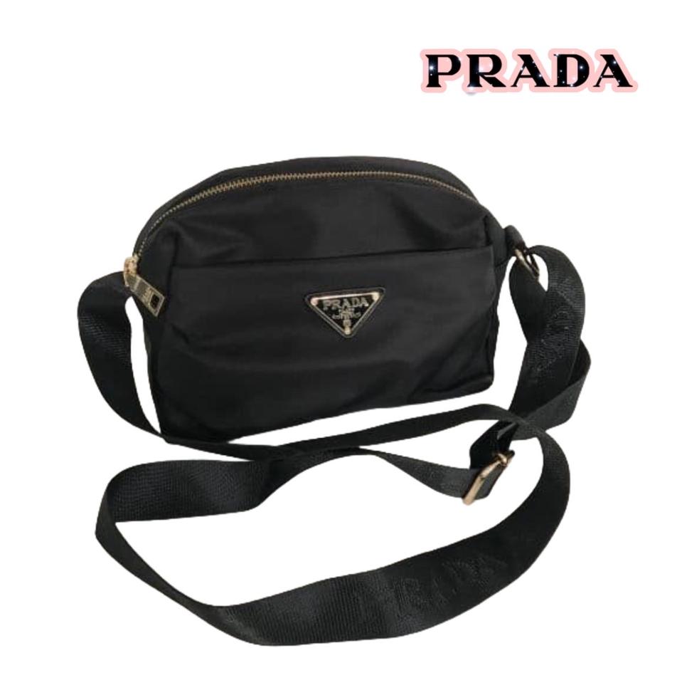프라다뷰티 리나일론 숄더 크로스백 블랙