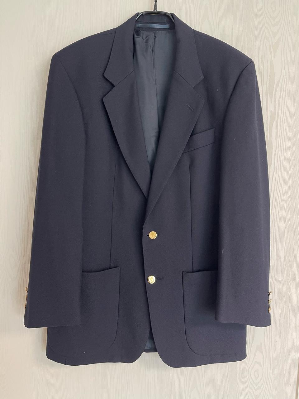 버버리 런던 영국판 네이비 금장 투버튼 블레이저100