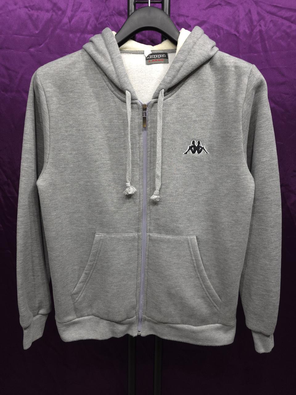 카파 여성 스몰로고 기모 후드집업 L