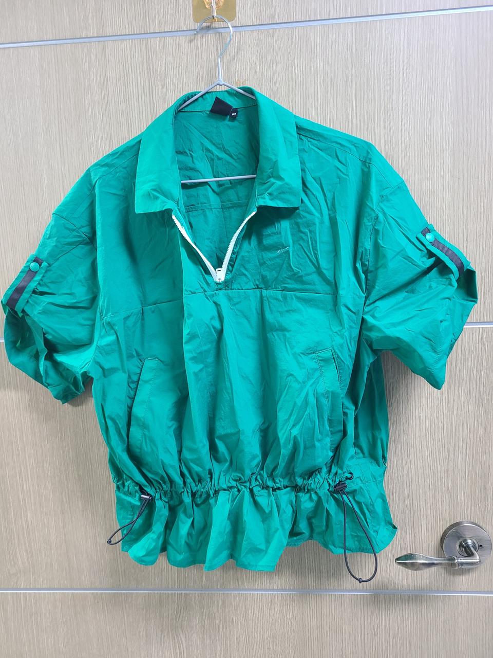 제이디엑스 그린 바스락 반팔 아노락 여100