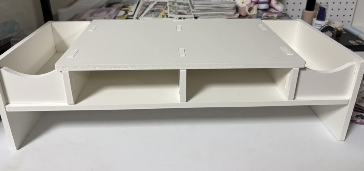 화이트 모니터 받침대 판매합니다!