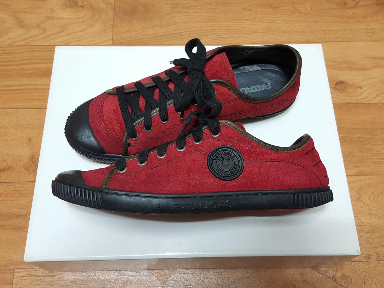 프랑스 파토갸스 천연가죽 스웨이드 여성 스니커즈 단화 240-칼발245