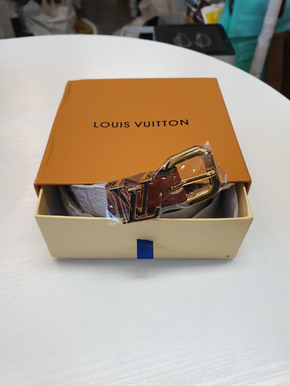 루이비통 여성 브라운 버클 카멜 벨트 새상품