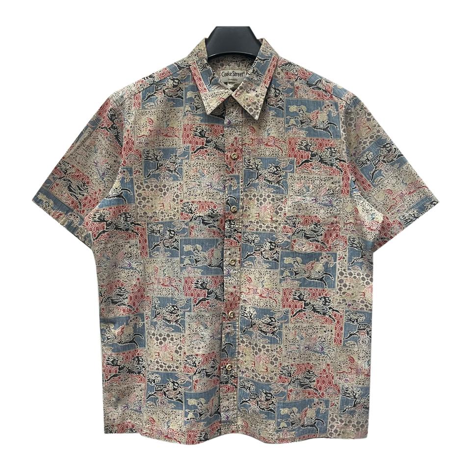 90s USA Cooke Street 하와이안 반팔 셔츠 L