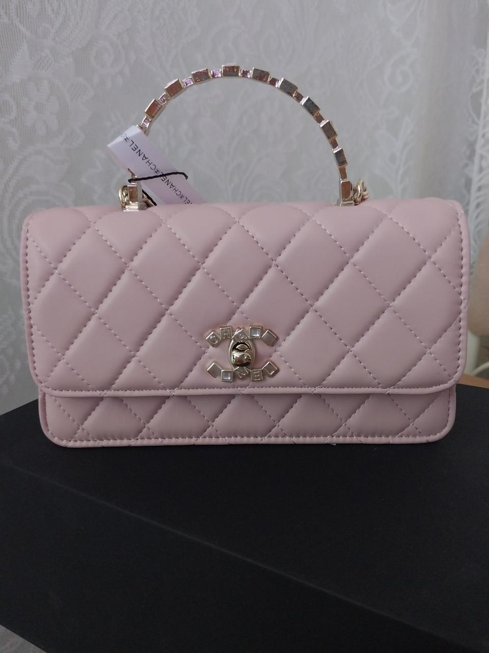 샤 딸기우유 큐빅미니백. 미사용