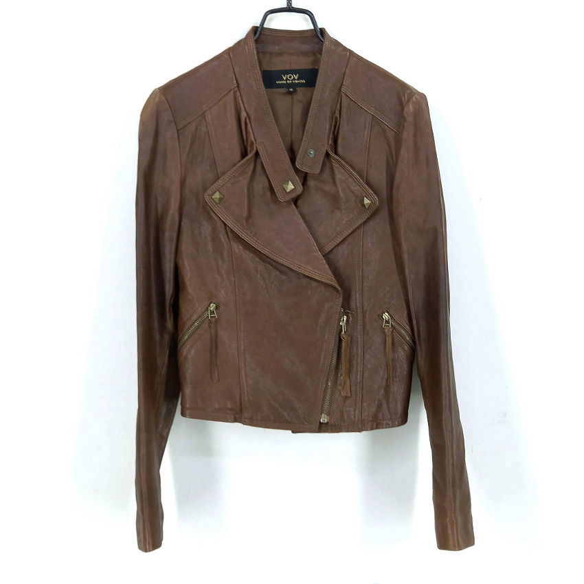 보브 여성 양가죽 집업자켓 브라운82 (HU43441)