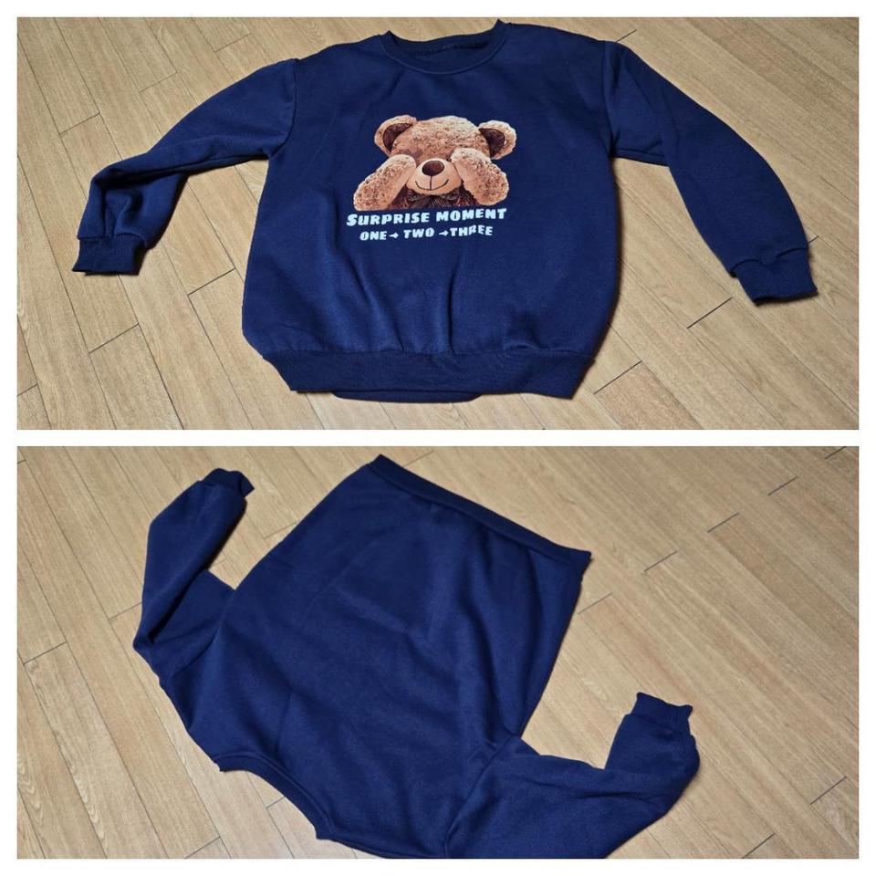 곰돌이 기모 맨투맨free/L~XL