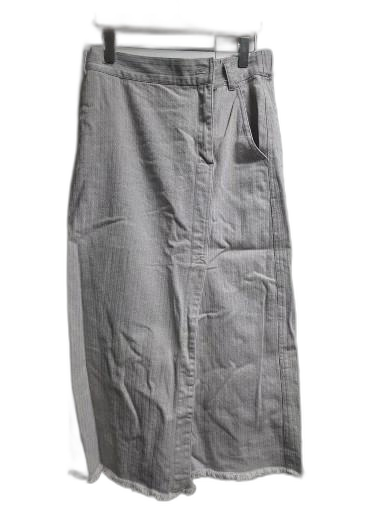 [코벳블랑] 헤링본 코튼 린넨 혼방 롱 스커트 (S사이즈)