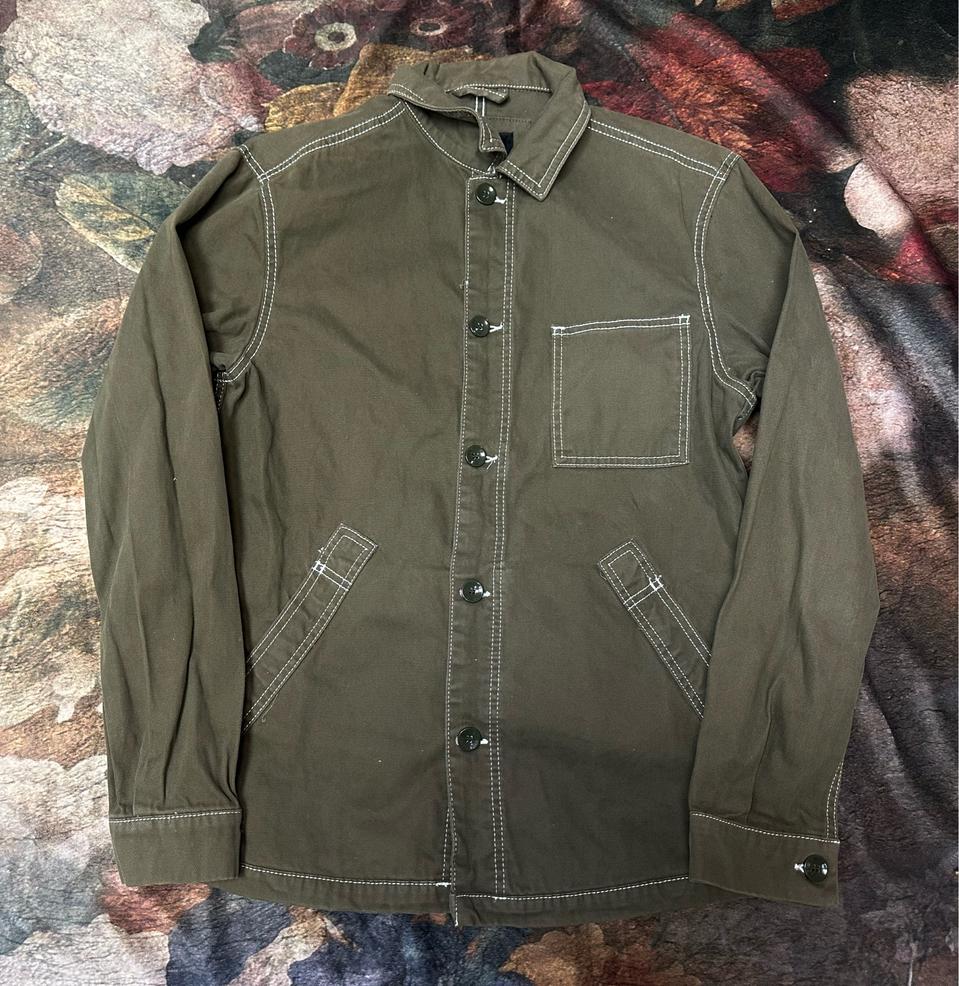 자라 빈티지 화이트 스티치 카키셔츠자켓 M 셔츠 셔츠자켓 자켓 폴로 코스