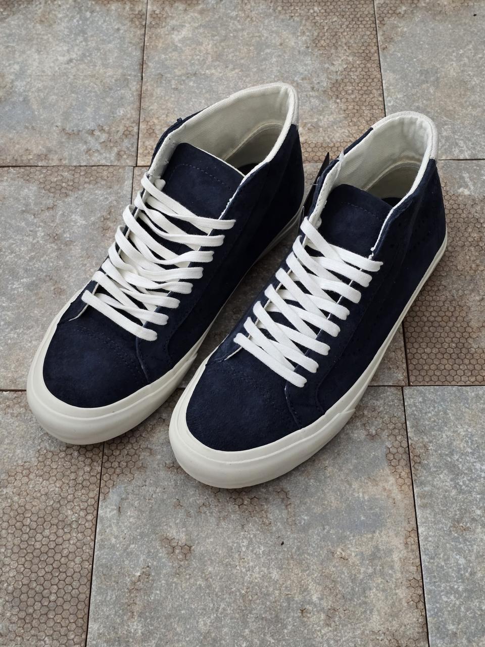 (255)반스 코트 미드 디럭스 네이비 스니커즈 운동화