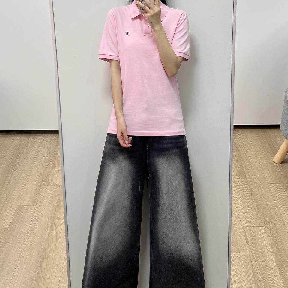 폴로 랄프로렌 네이비 포니 핑크 반팔 카라티