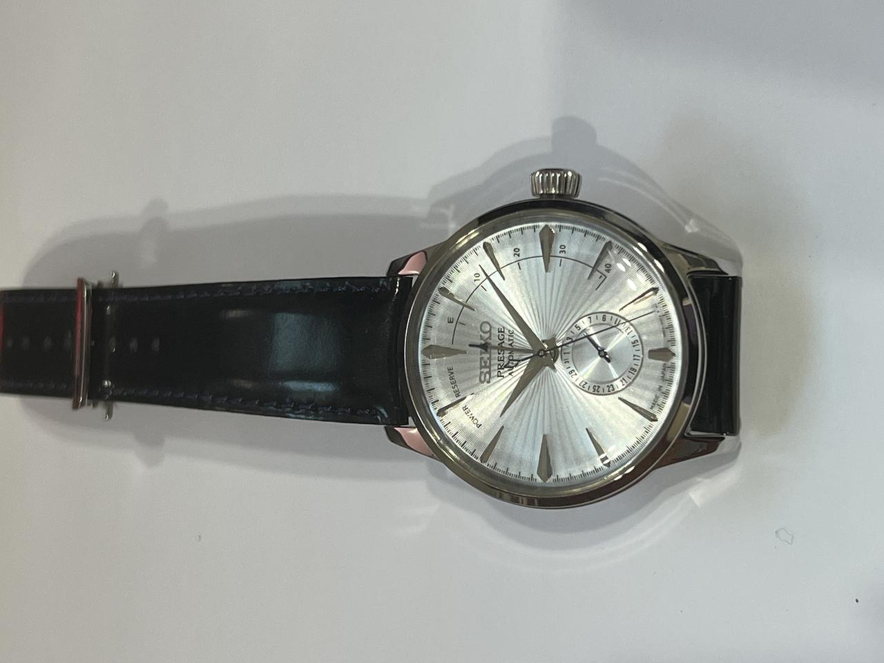 세이코 프레사지 칵테일타임 파워리저브 4R57-00E0 실버 S급 급처