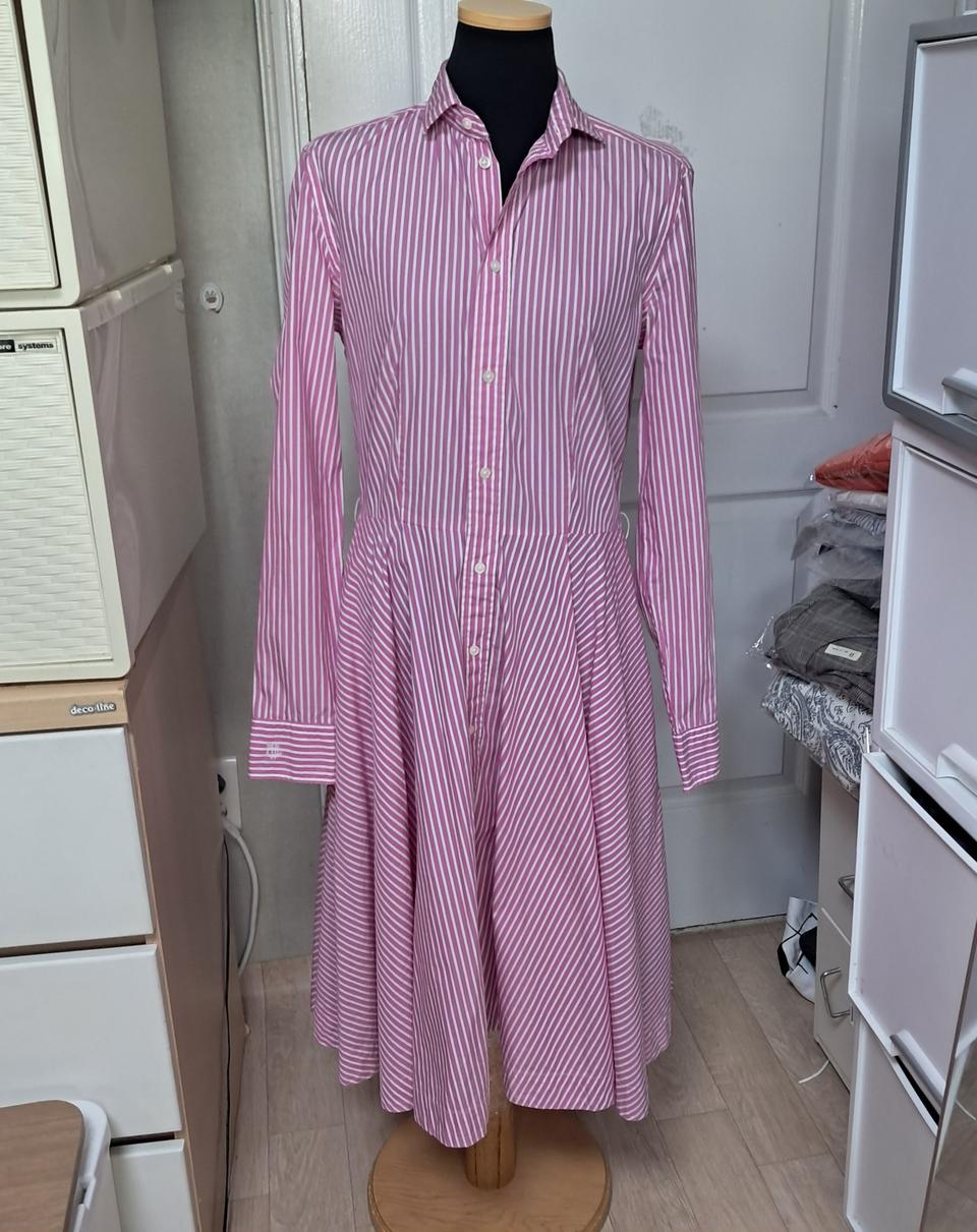 폴로 랄프로렌 스트라이프 셔츠 원피스 6사이즈(약55)