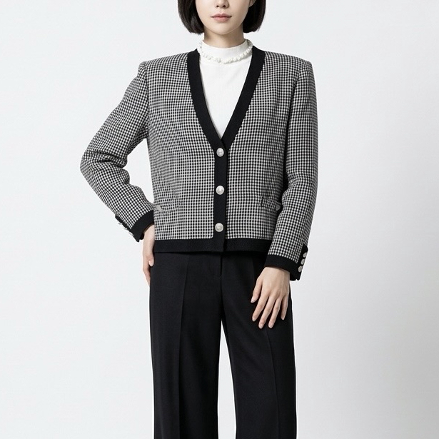 [하이엔드] 일본 울실크 체크자켓